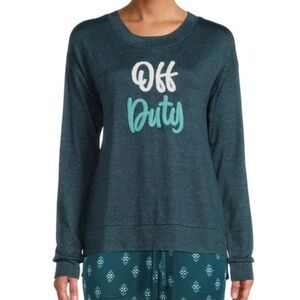 Secret Treasures Women's Off Duty Hacci Sleep Top Soft Knit‎ Fabric Small New